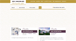 Desktop Screenshot of bec-immobilier.com