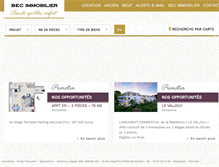 Tablet Screenshot of bec-immobilier.com